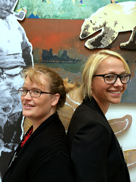 Helene Pristed Nielsen (vänster) och Stine Thidemann Faber har skrivit den tvärnordiska kartläggningen STED, (U)LIGHED og KØN tillsammans med Kathrine Bjerg Bennike.